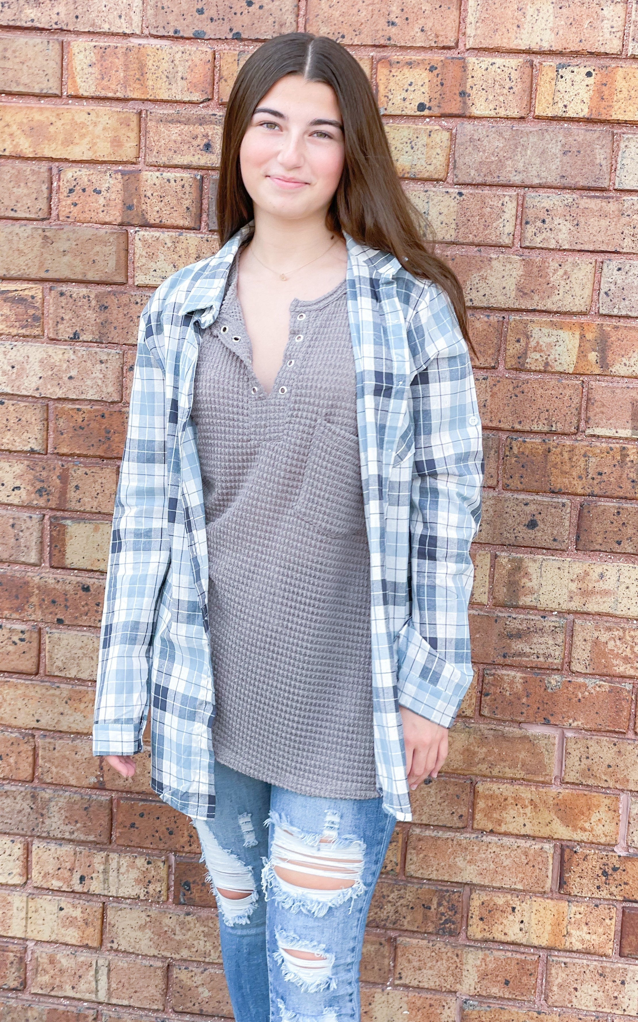 Blue Checked Flannel