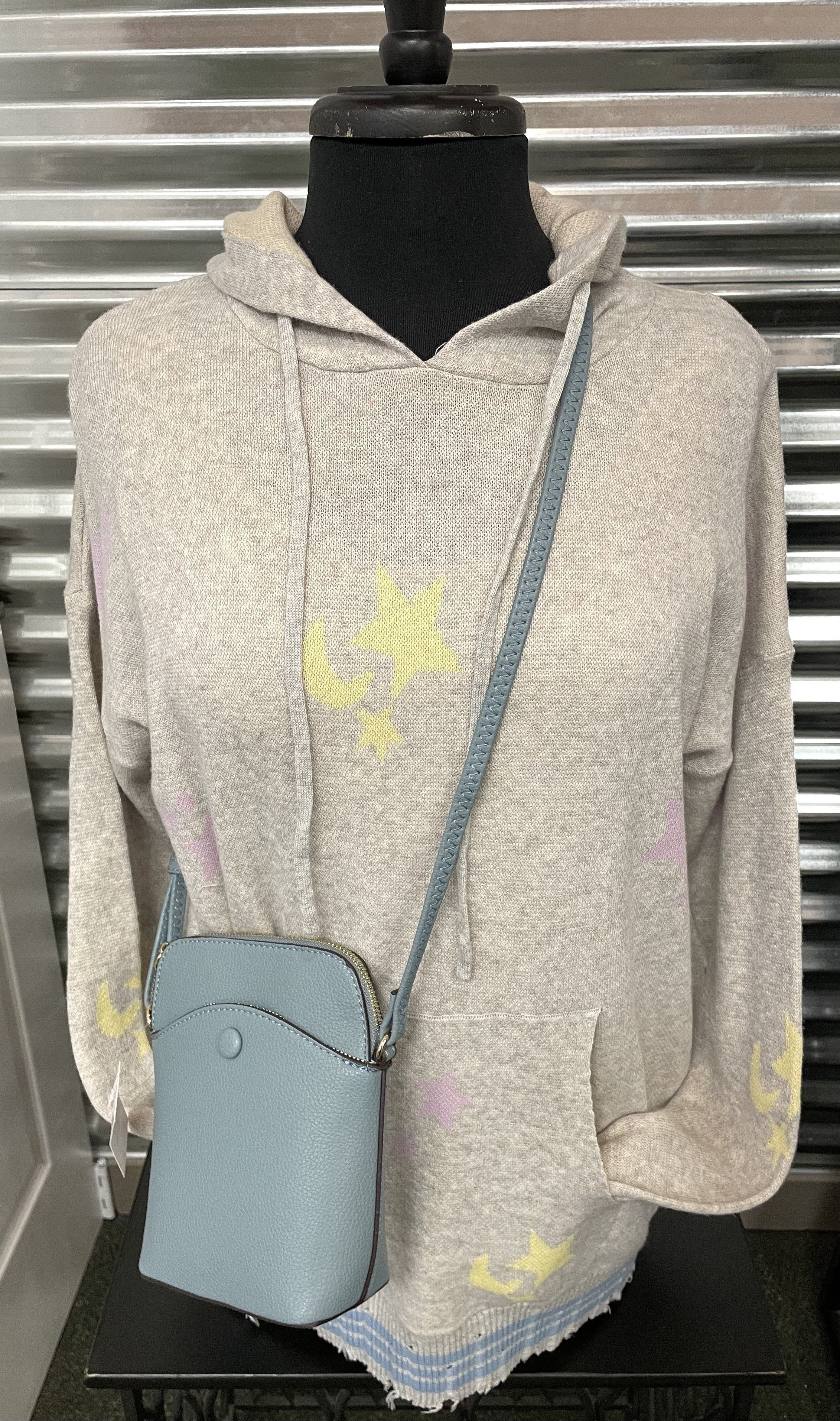Star and Moon Hoodie Sweater