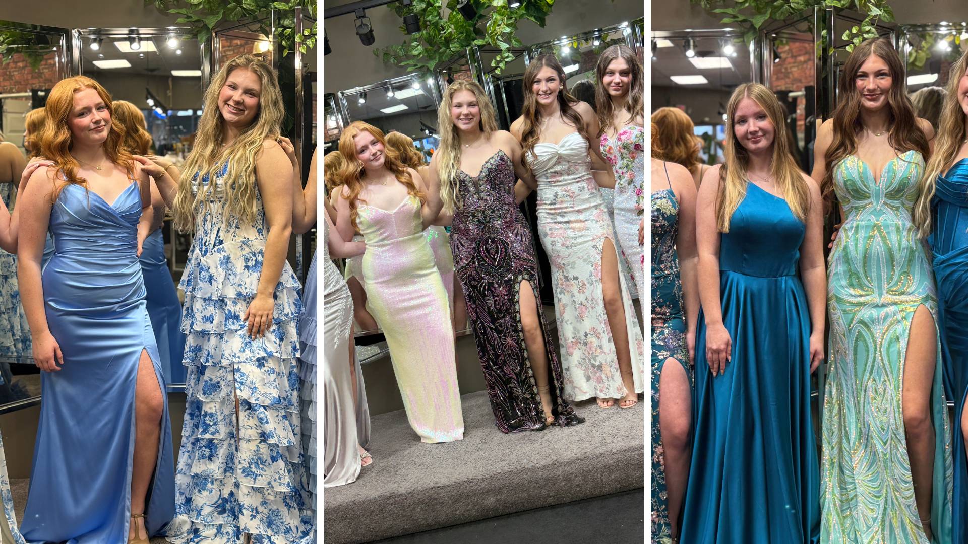 Stylish women in boutique dresses for special occasions showcasing modern women’s fashion, ideal for confidence-boosting looks.