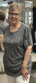 Black Woven Top