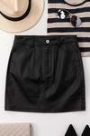 Black mini skirt