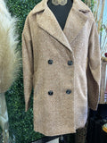 Tweed Button-Up  Coat