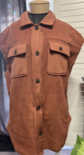 Brick Fleece Button Vest