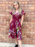 V-neck Swing Dress