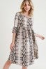 Snakeskin tshirt dress