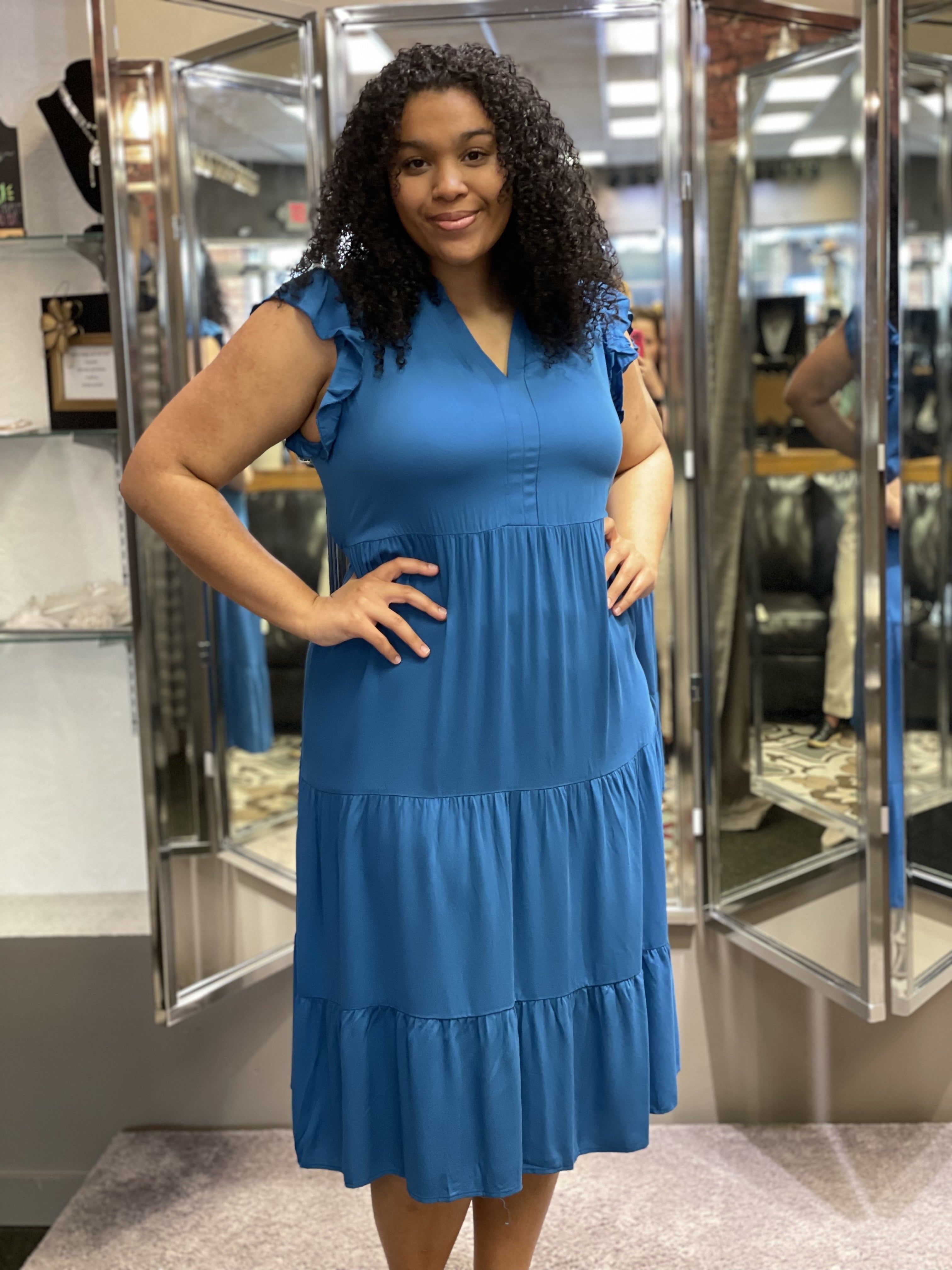 Teal Midi Dress