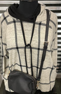 Hacci Plaid Pullover w/ Hood