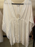 White Tie Front Kimono