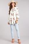 Baby doll waist floral top