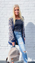 Leopard Brushed Cardi