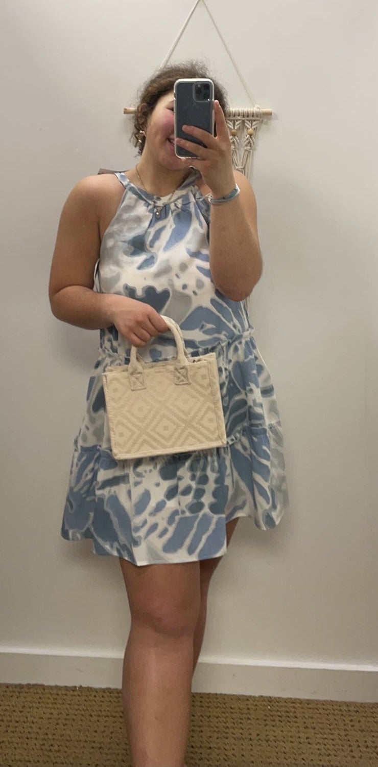 Tie Dye Halter Dress