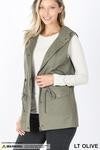 Drawstring waist utility vest