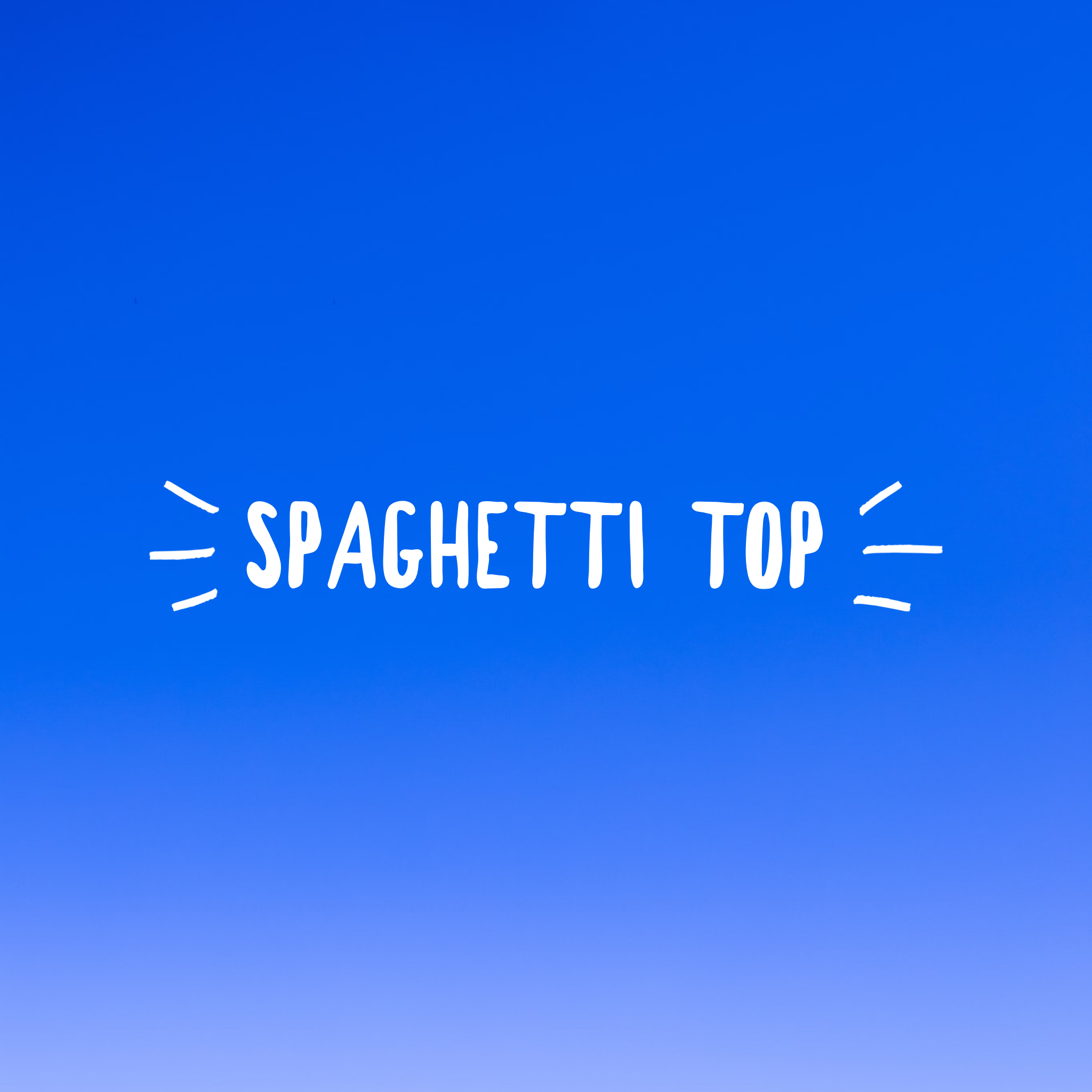 Royal spaghetti top
