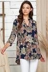 Fall Floral Popover Top