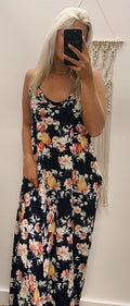 Floral Maxi w/ Spaghetti Straps