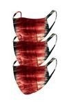 Red Tie Dye Mask