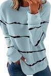Tie-Dye Striped Pullover