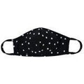 Blk. polka dot face mask