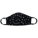 Blk. polka dot face mask