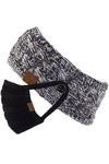 C.C. Ribbed Headband with epoxy button