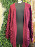 Dual Pocket Cardi w/ Detail Sleeves