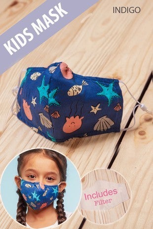 Kids fish face mask