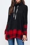 Plaid Turtle neck